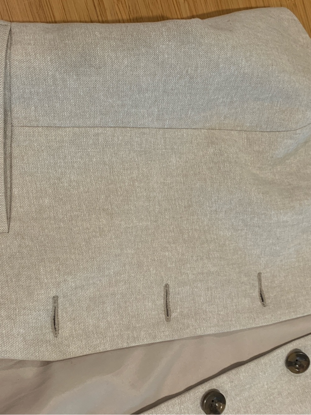 Neutral Cream Button-Front Vest - Picture 5 of 6